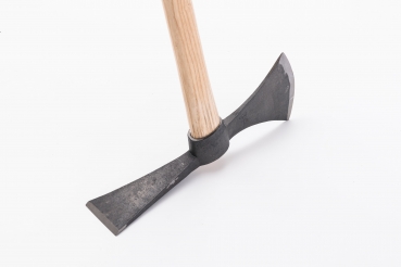 Kilof krzyzowy z motyka, trzonek jesionowy, 1500g